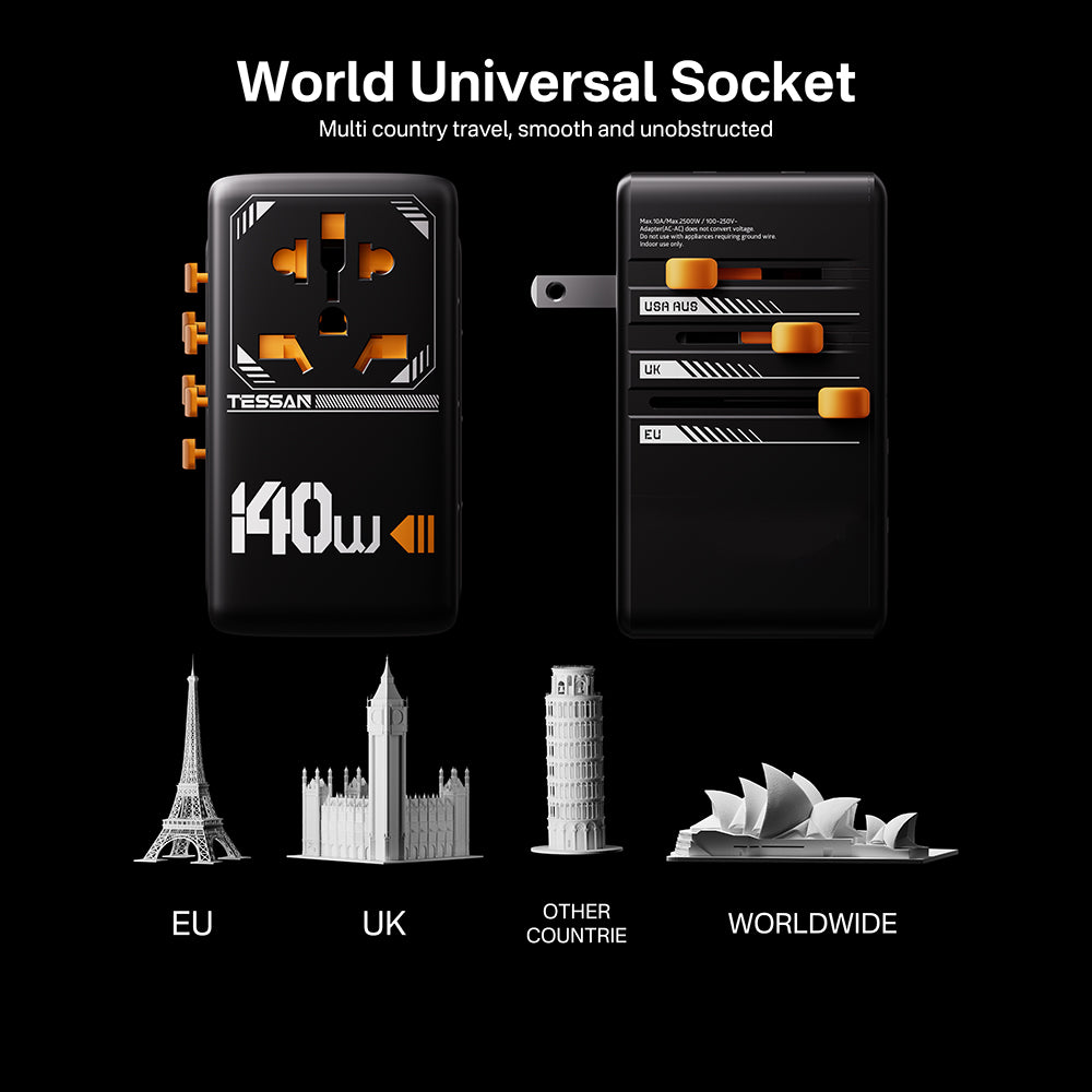 140W Universal Travel Adapter
