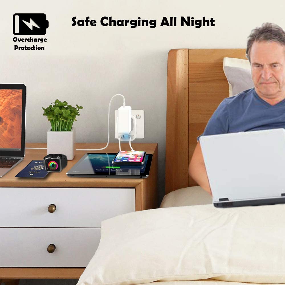 US To Australia/China Travel Plug Adapter with 2 USB Ports (Type I Plug)