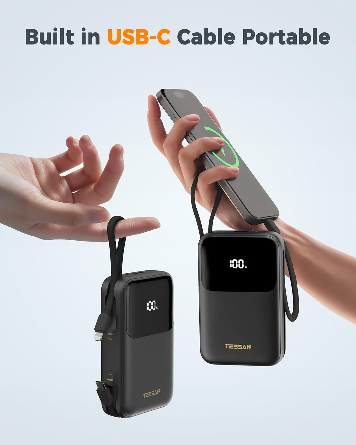 TESSAN 20000mAh USB-C Power Bank 30W PD