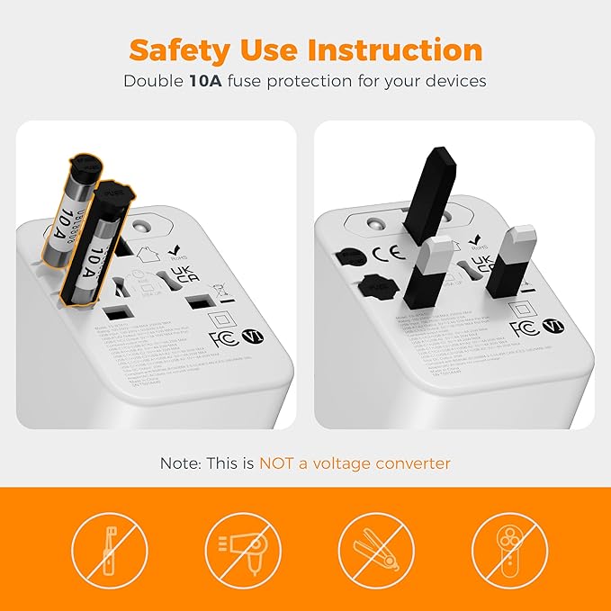 TESSAN 20W Universal Travel Adapter WTA10