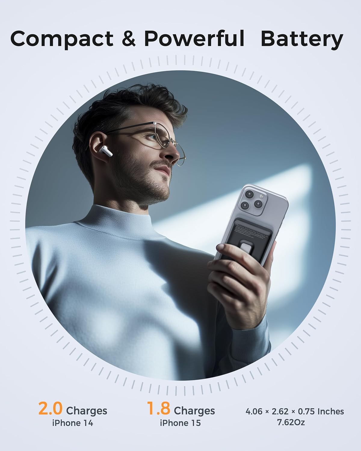 TESSAN 10000mAh Wireless Magnetic Power Bank