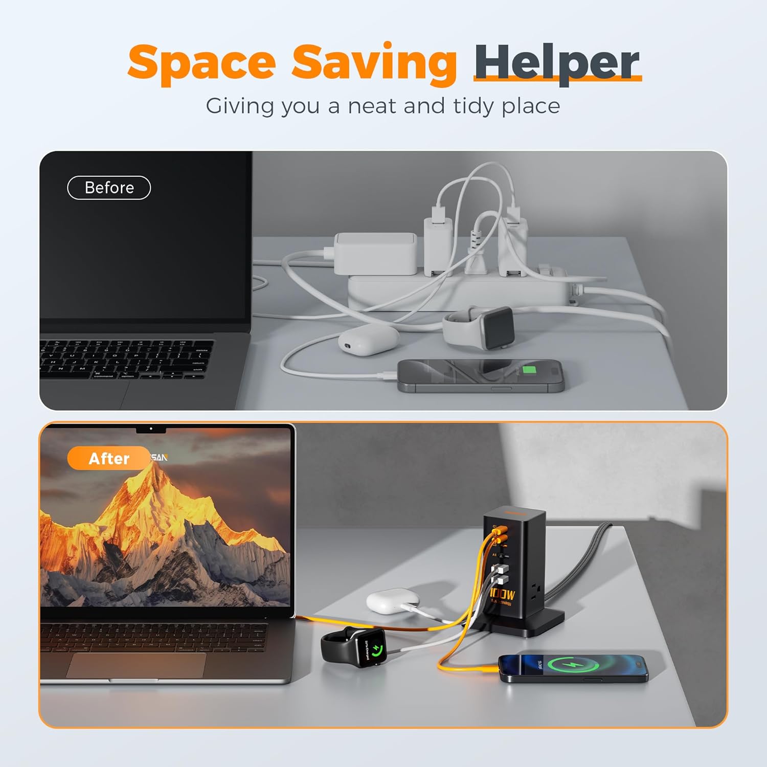 TESSAN 100W Desk Charging Station