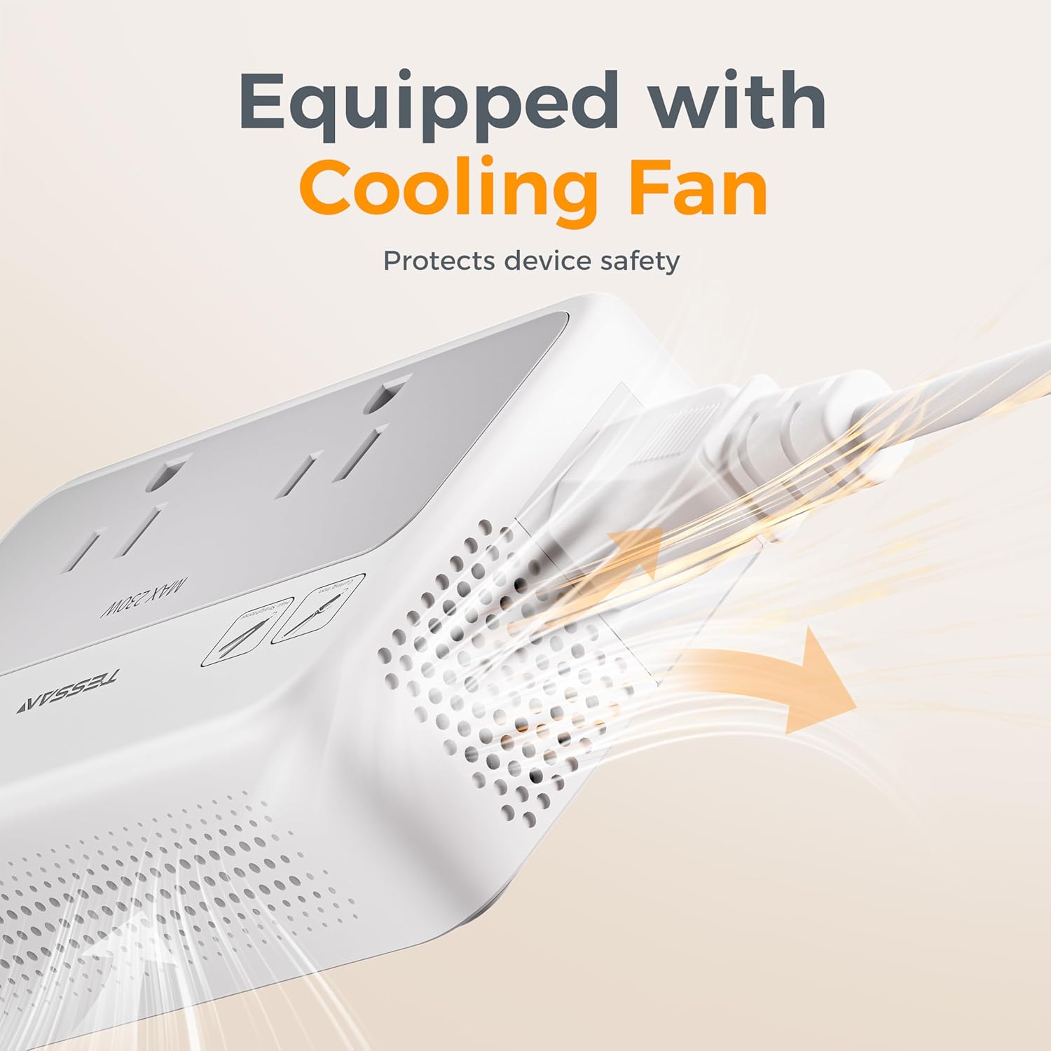 TESSAN 220V to 110V Universal Voltage Converter TC02