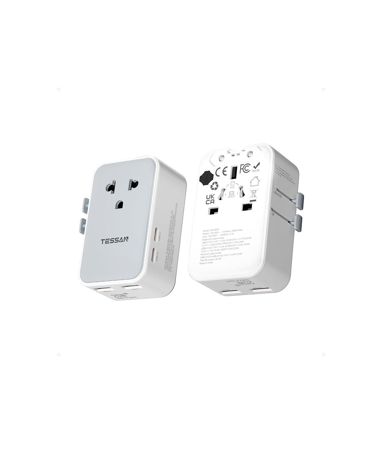 TESSAN Ultra Thin Universal Travel Adapter PD 25W