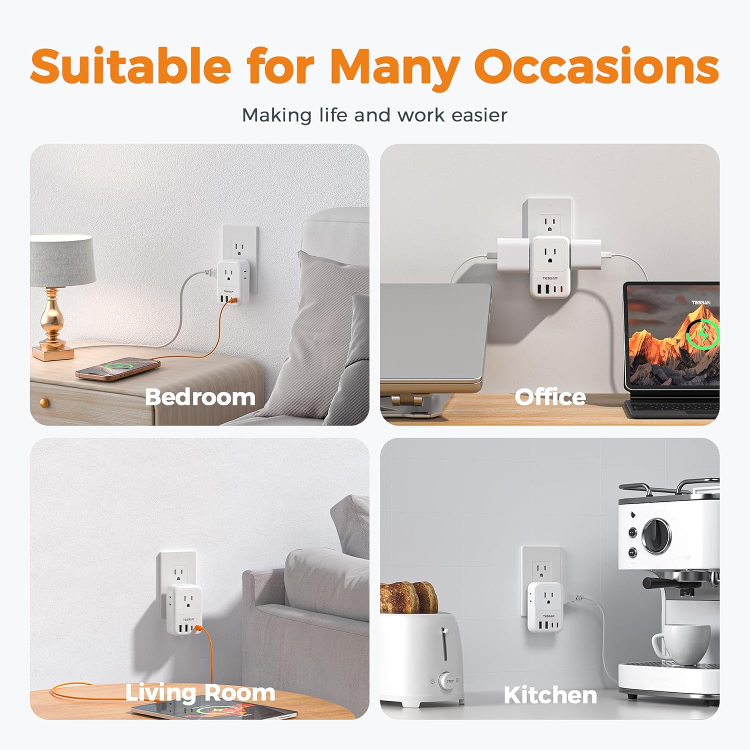 TESSAN 20W PD Foldable Wall Charger WS06