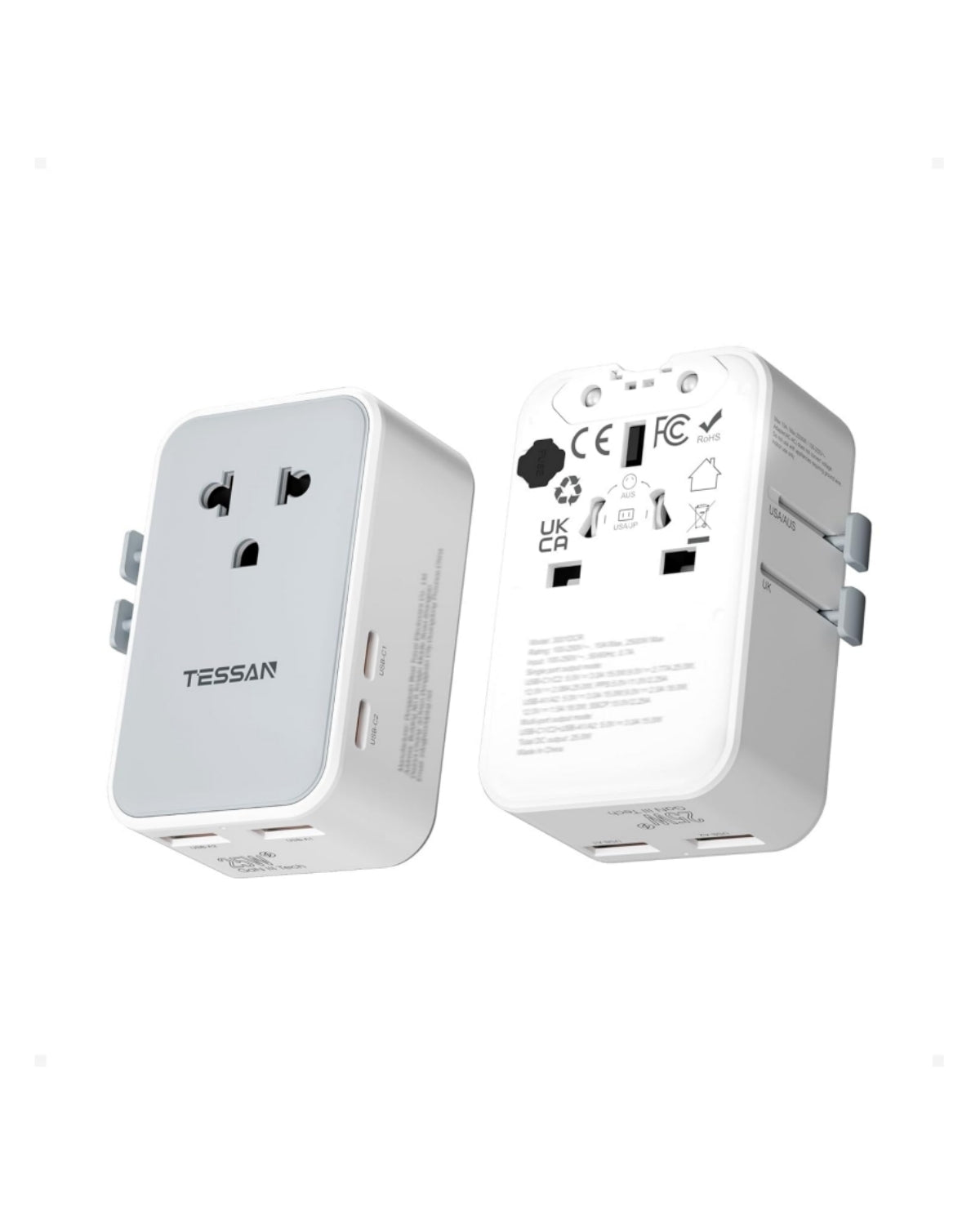 TESSAN Ultra Thin Universal Travel Adapter PD 25W