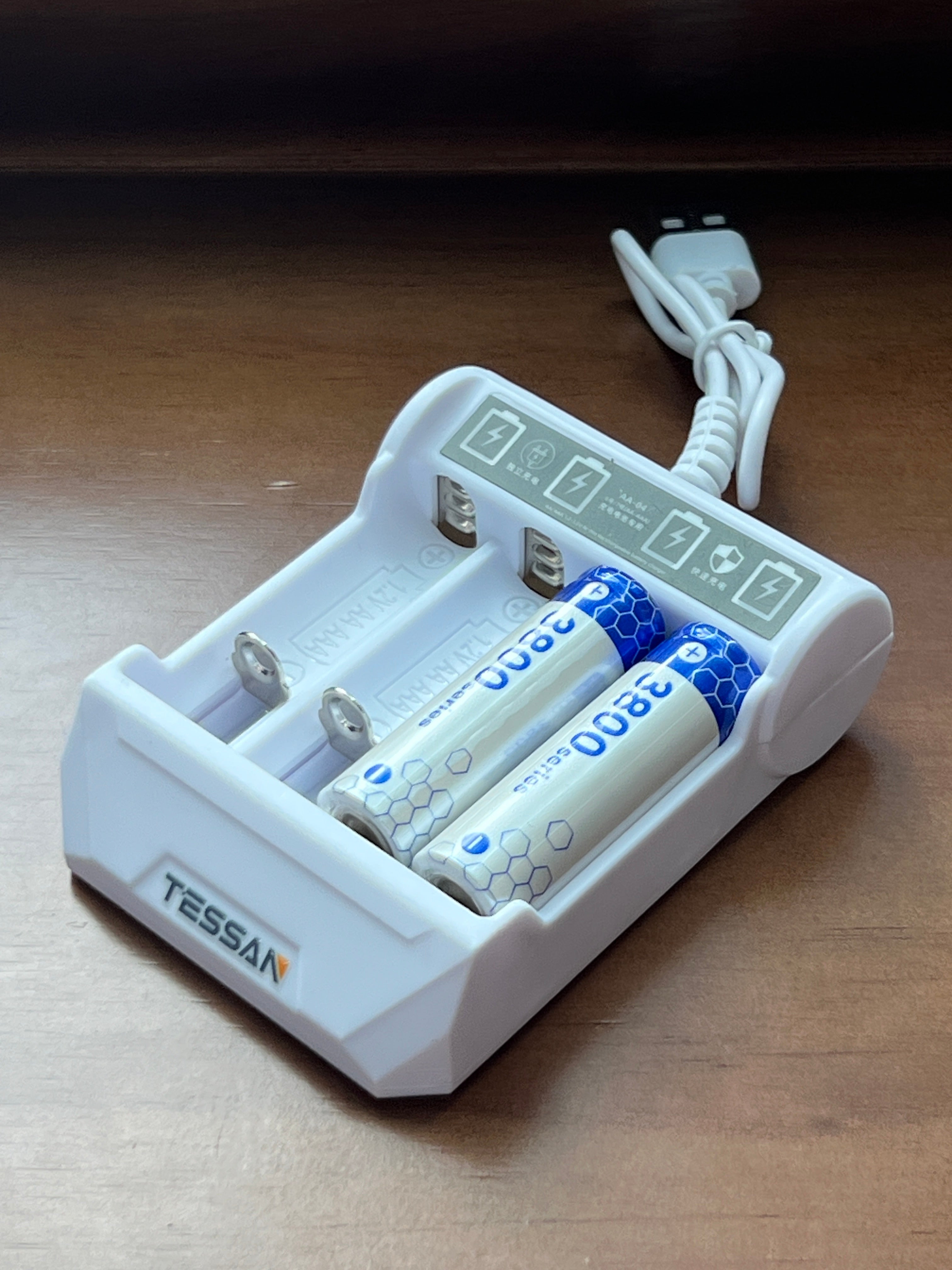 TESSAN USB Rechargeable Battery Charger for AA and AAA Batteries