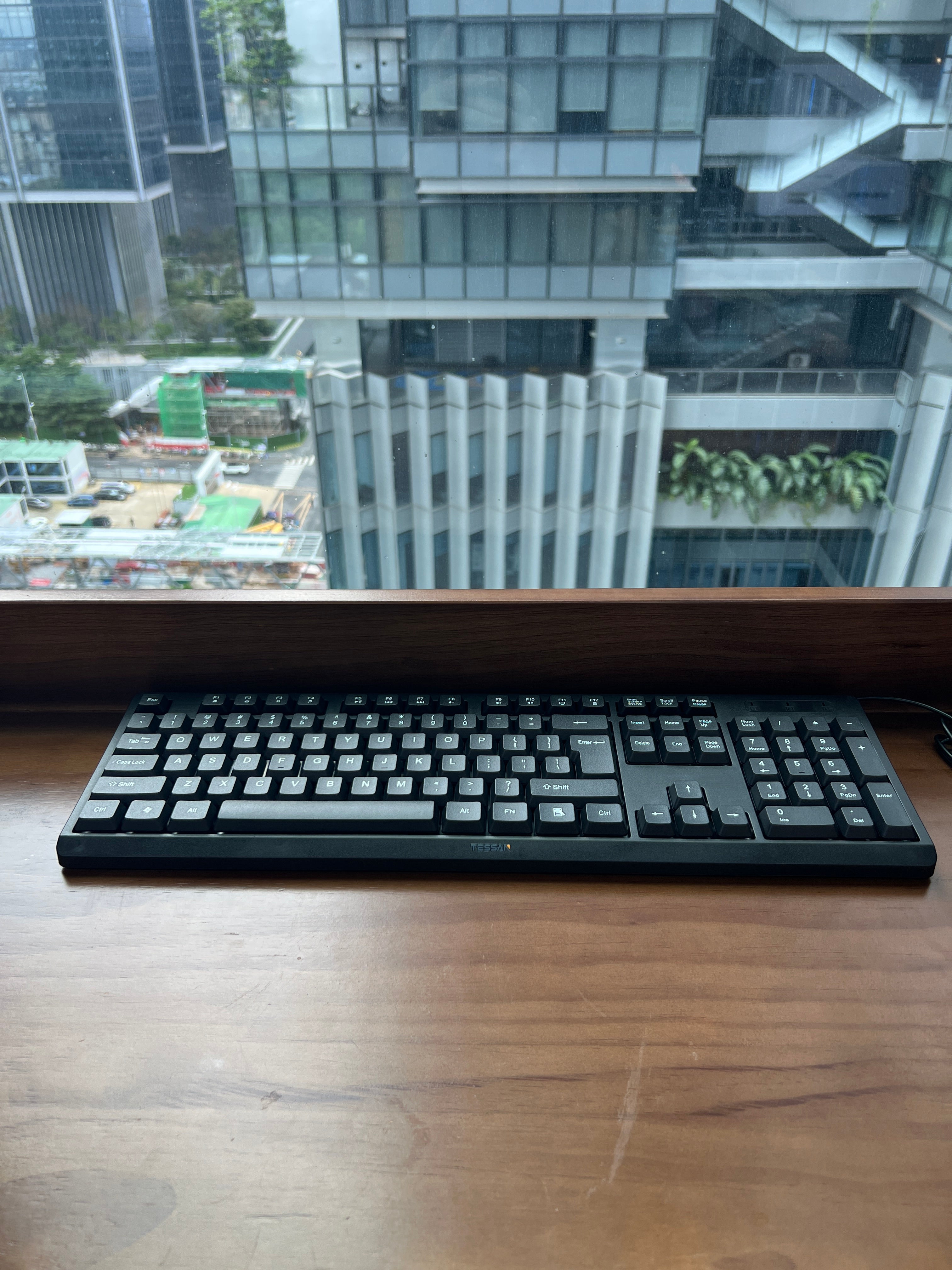 TESSAN Classic USB Wired Keyboard for Office, Desktop and Laptop Use