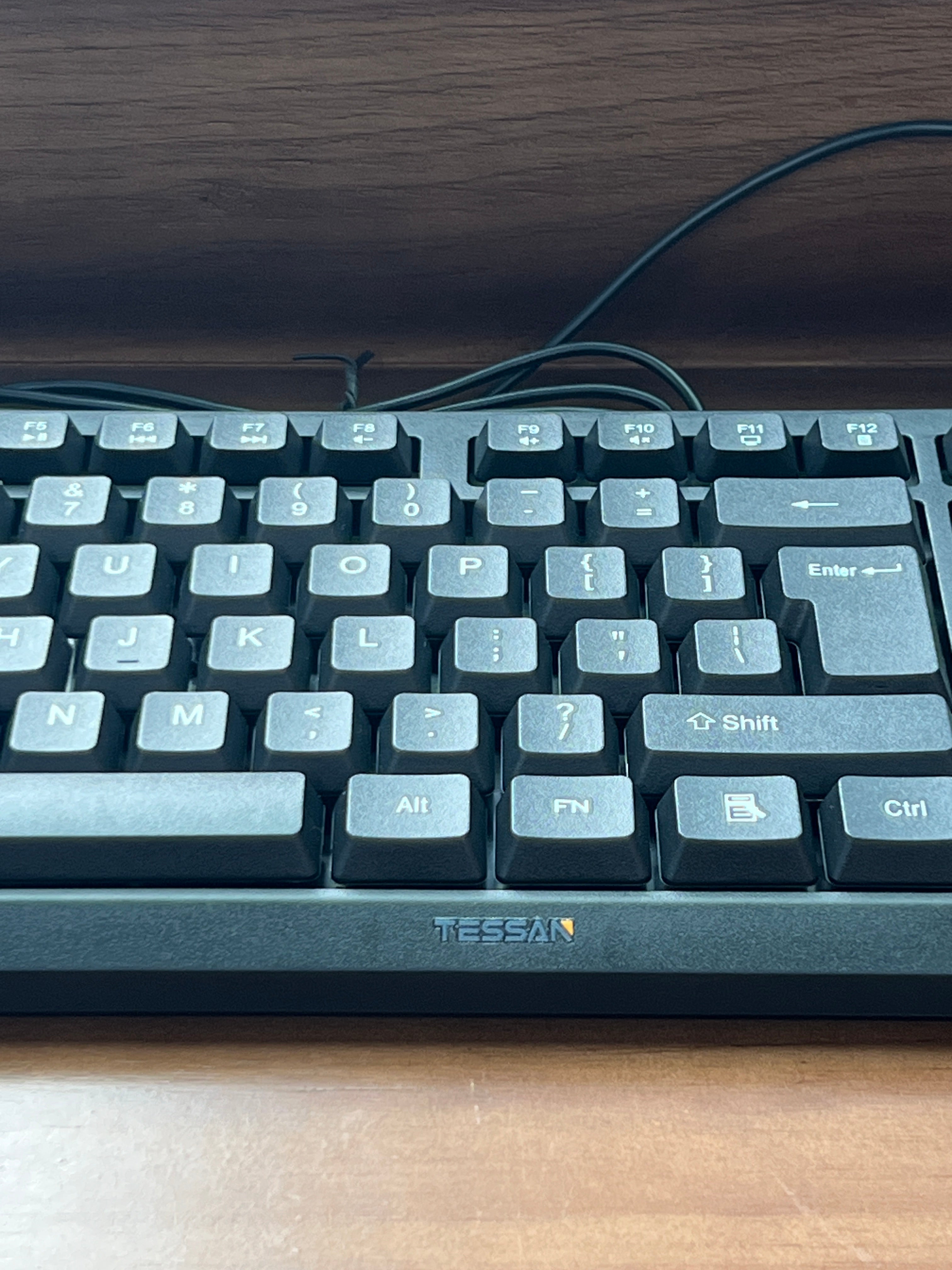 TESSAN Classic USB Wired Keyboard for Office, Desktop and Laptop Use