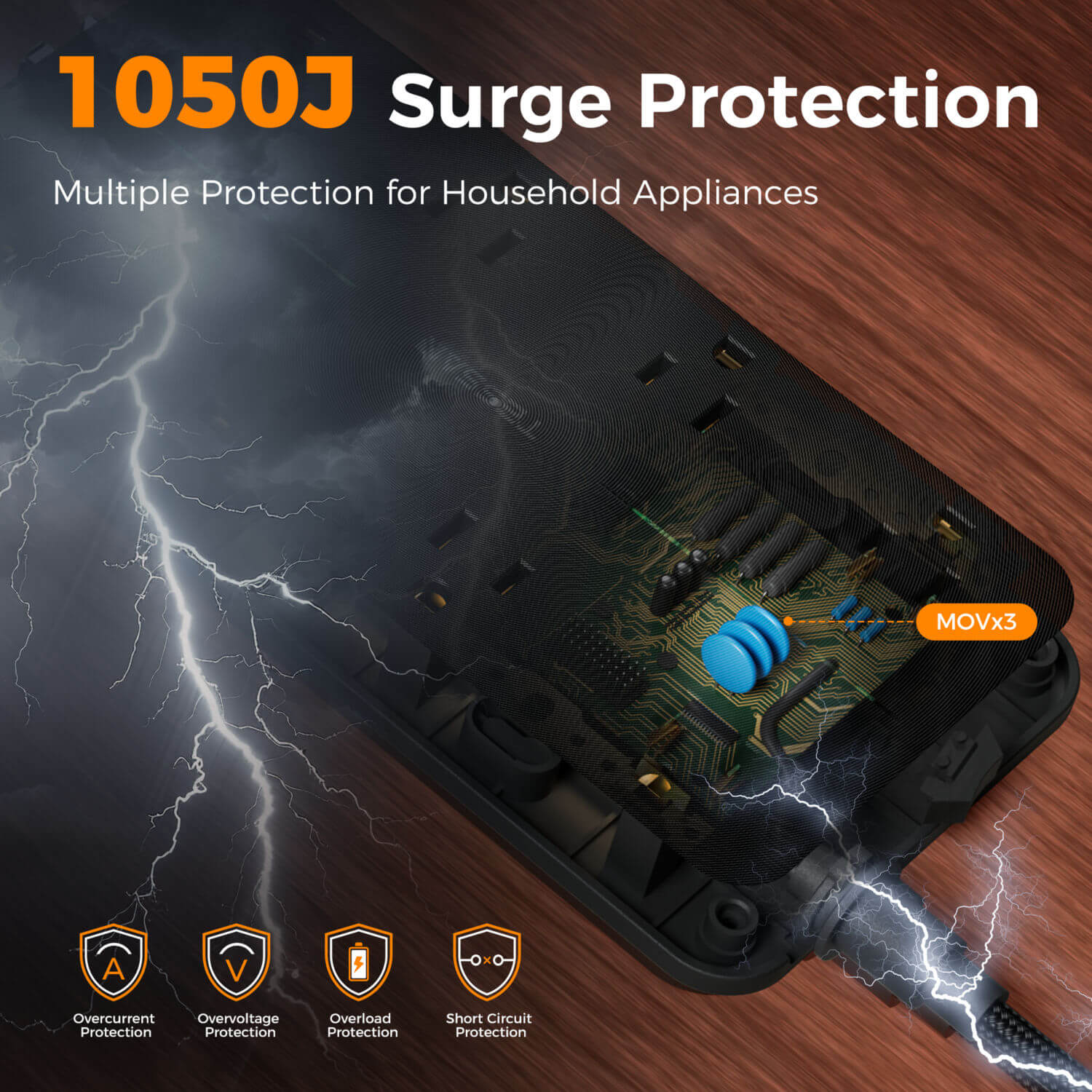 TESSAN 11-in-1 Surge Protector with PD 20W