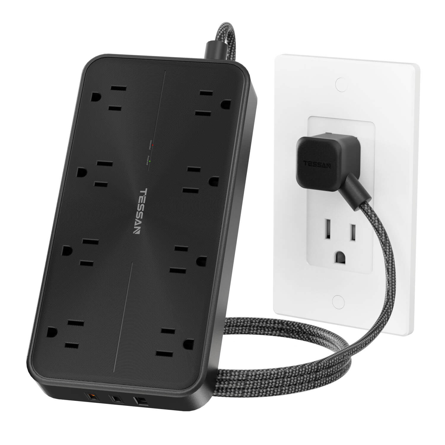 TESSAN 11-in-1 Surge Protector with PD 20W