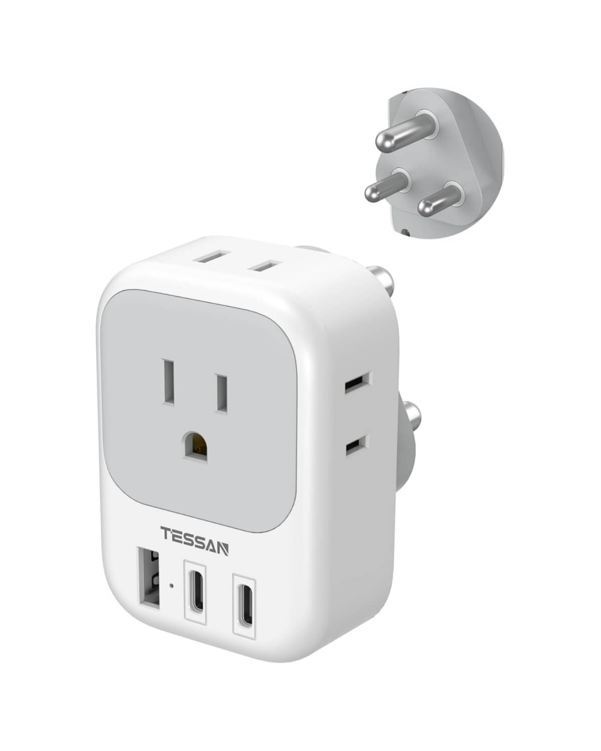TESSAN US to South Africa Plug Adapter Type M