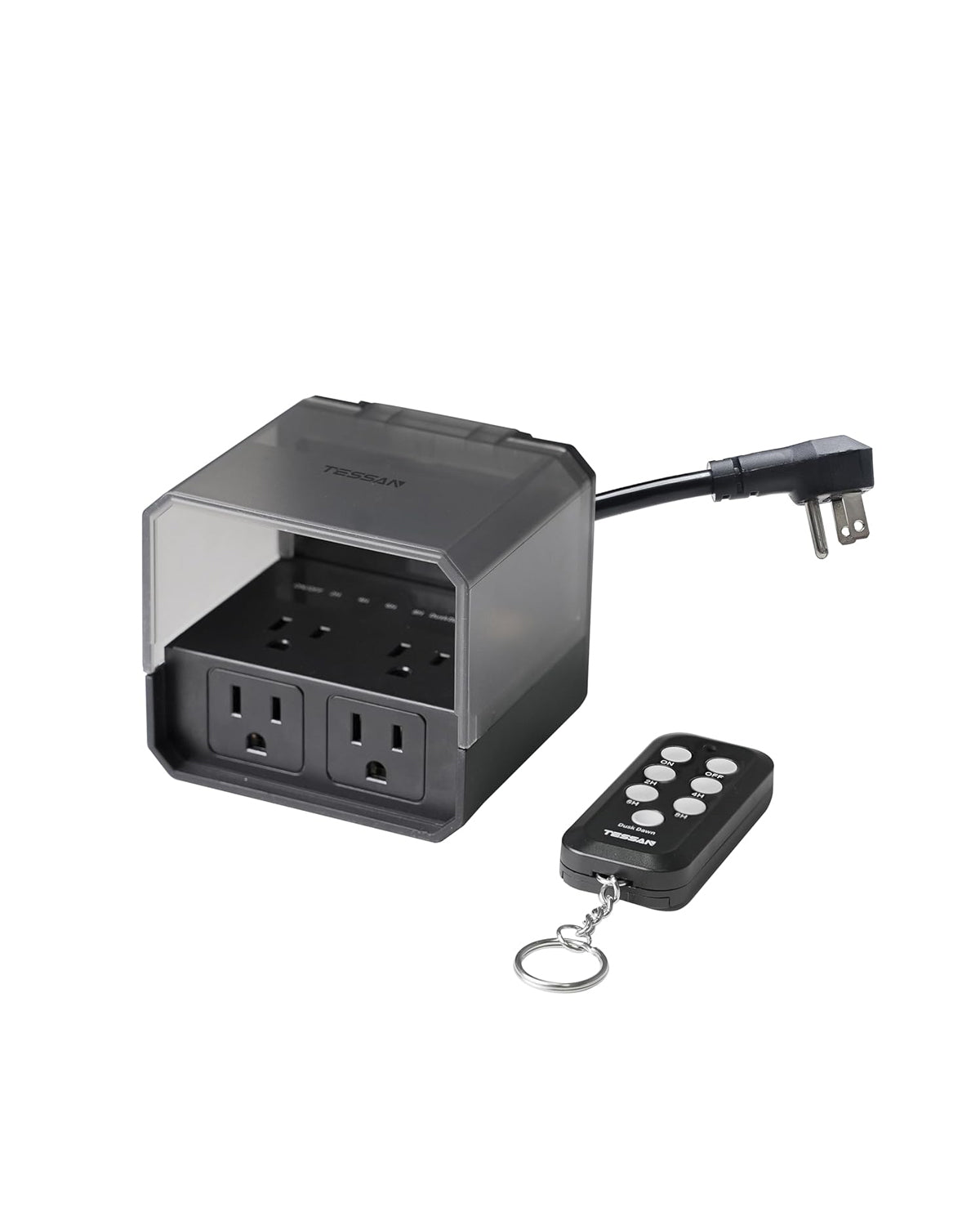 TESSAN Timer Plug with 4 Outlets 100ft