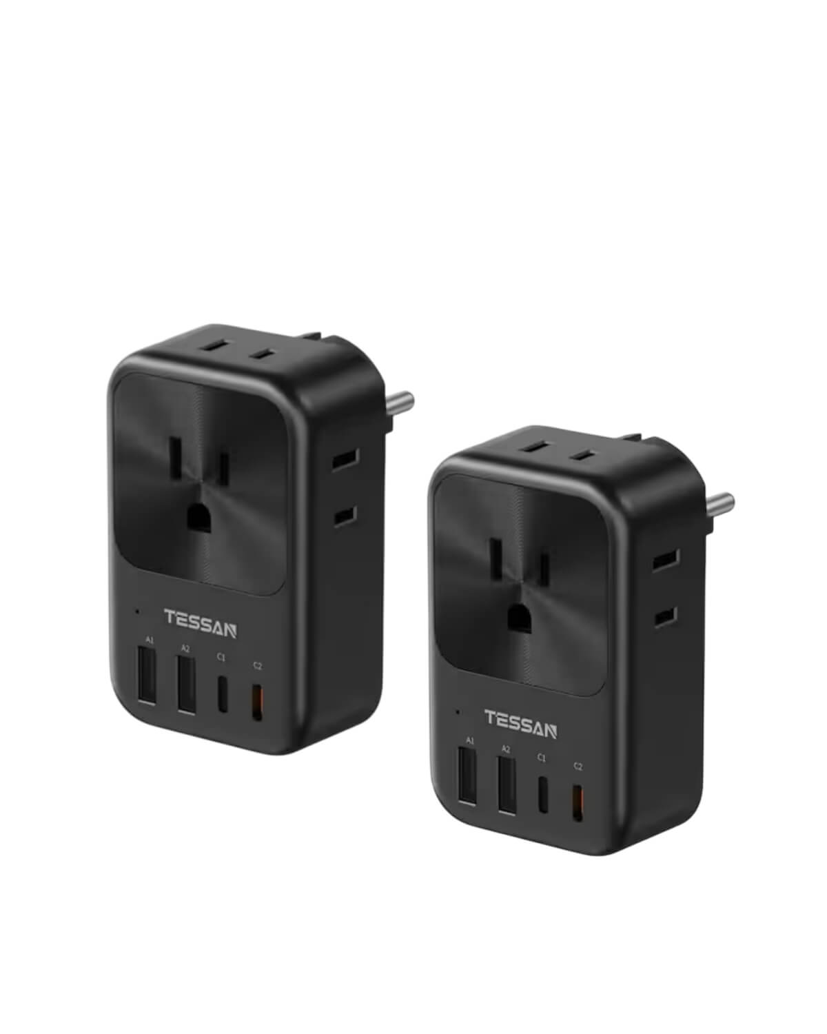 TESSAN Type F Travel Plug Adapter with 20W USB-C Charging