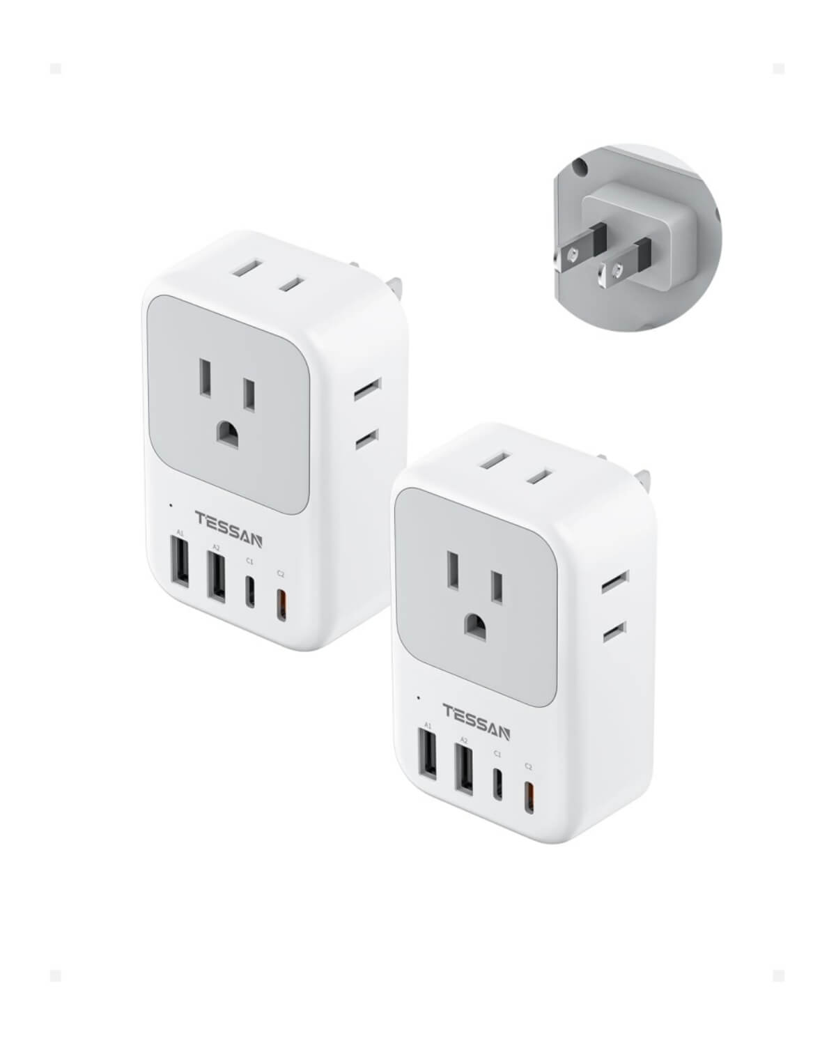 TESSAN US to Japan Plug Adapter Type A