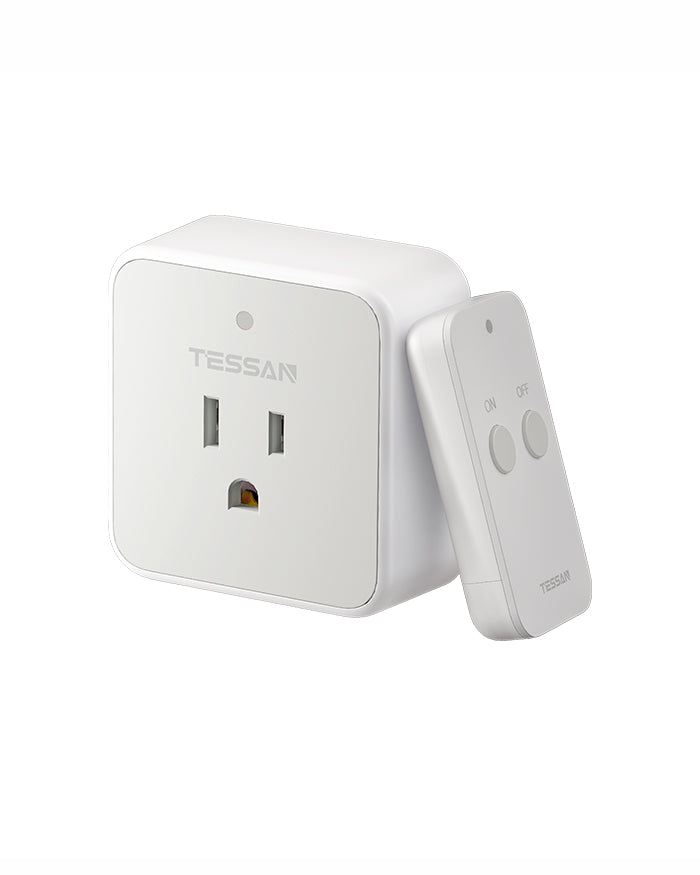 TESSAN Remote Wall Outlet, Wireless Remote Light Switch, 100ft RF Range