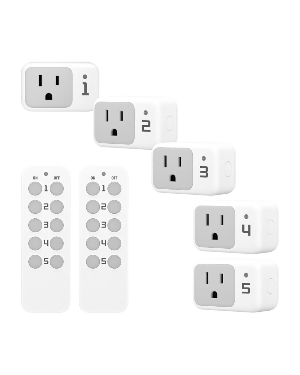 TESSAN Remote Wall Outlet, Wireless Remote Light Switch, 100ft RF Range