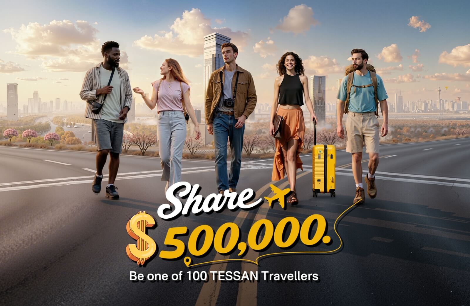 Join TESSAN's 100+ Travellers & Share $500,000!