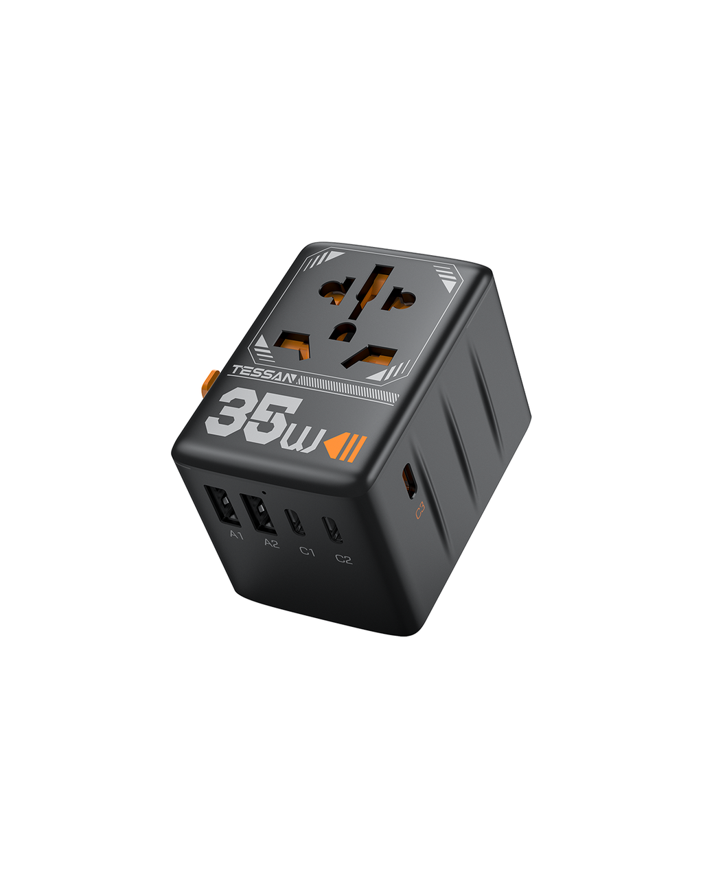 TESSAN Universal Travel Adapter with USB Ports