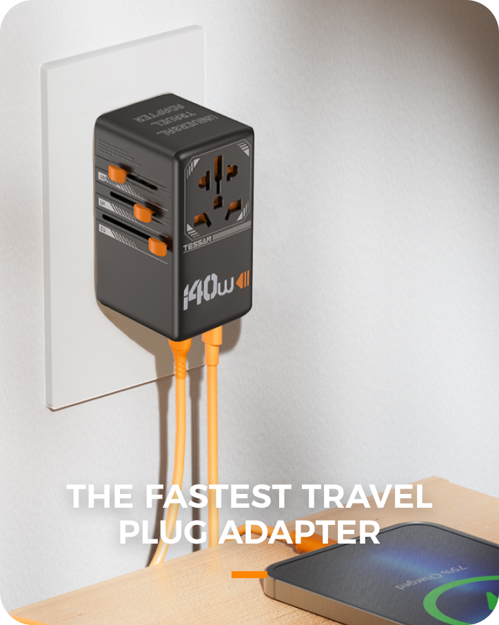 THE FASTEST TRAVEL PLUG ADAPTER