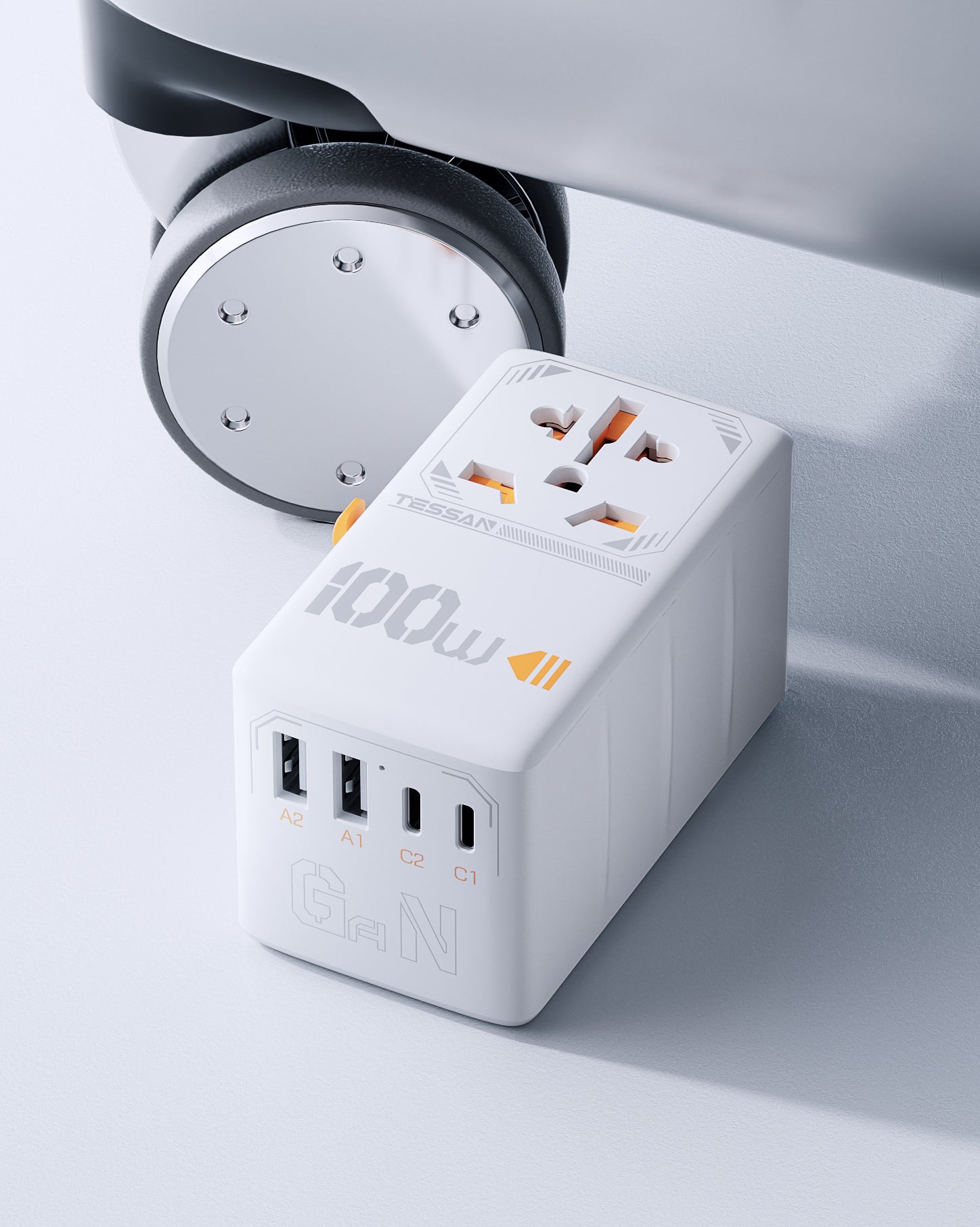 TESSAN 35W Universal Travel Adapter with 3 USB C and 2 USB A Charging Ports