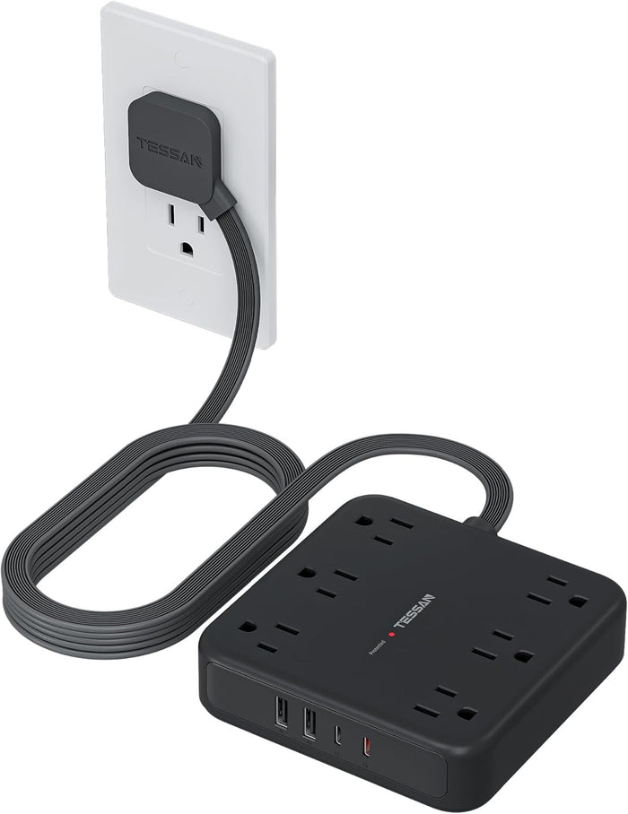 TESSAN 5 Ft Surge Protector Power Strip PS08