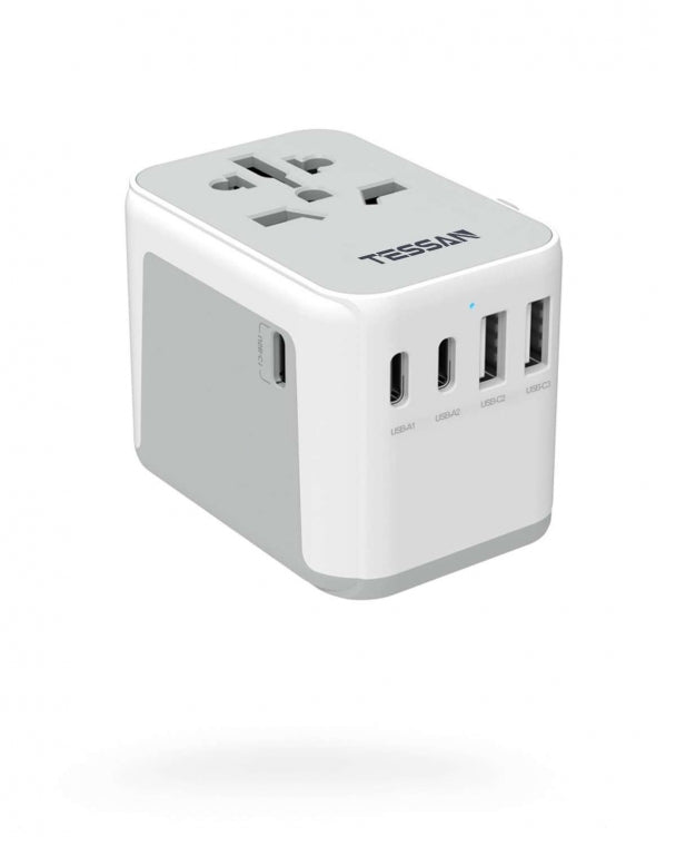 Universal Travel Adapter with 3 USB C and 2 USB Ports