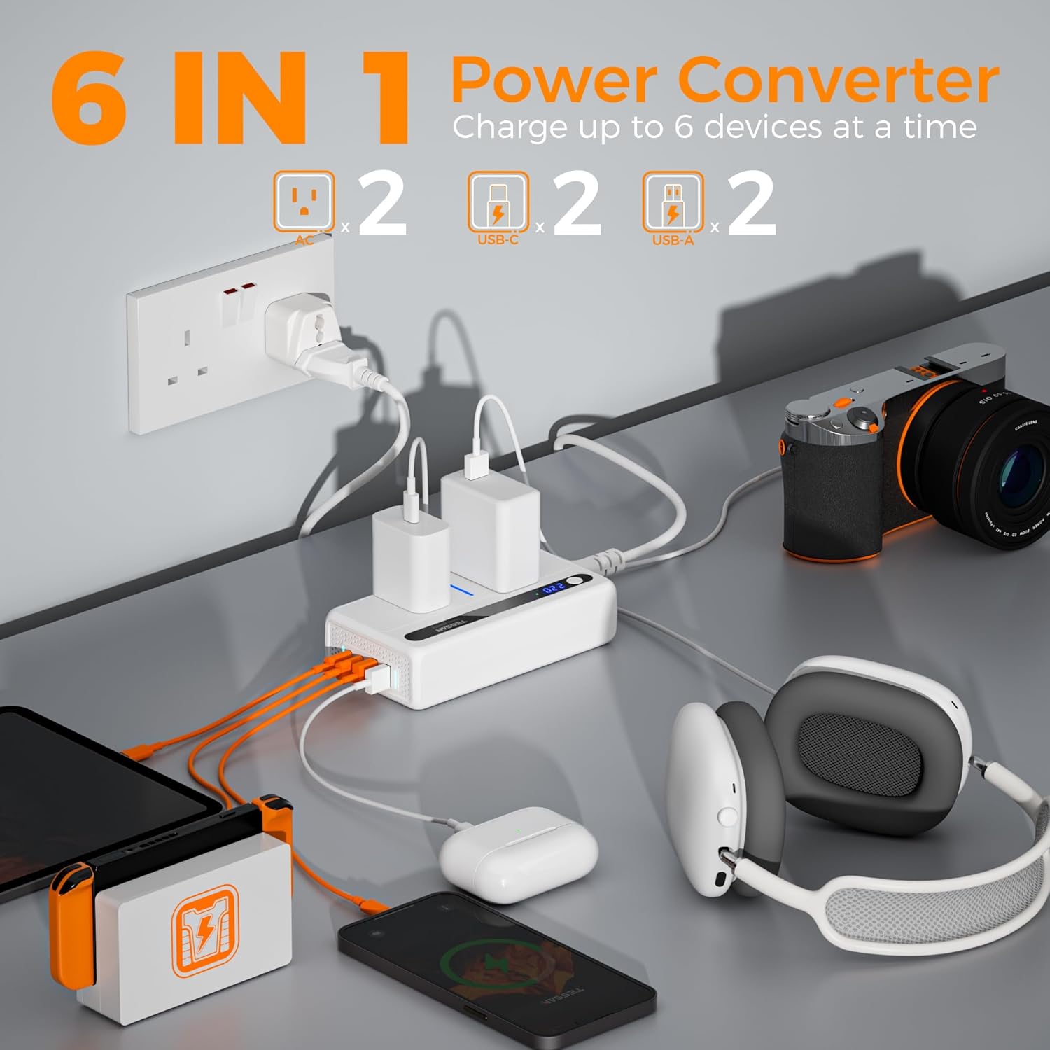 TESSAN 220V to 110V Voltage Converter 709