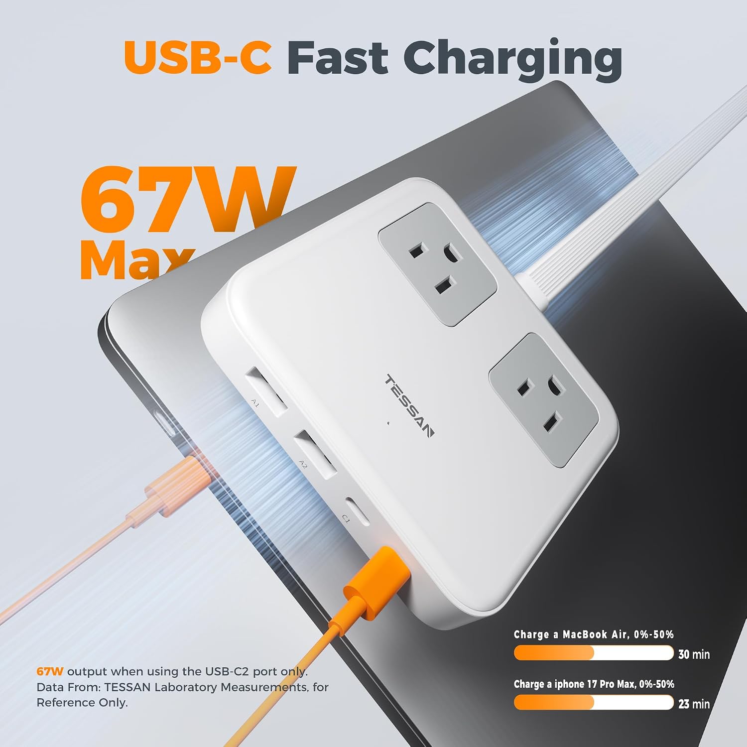 TESSAN 67W USB-C Charging Station PS12