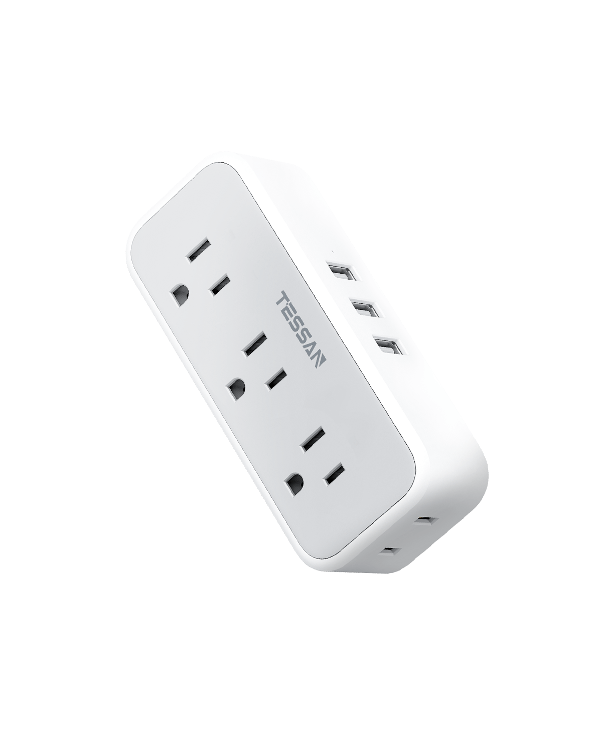 TESSAN Multi Outlet Extender, Surge Protection, Compact Design Saving Space For Other Electronics
