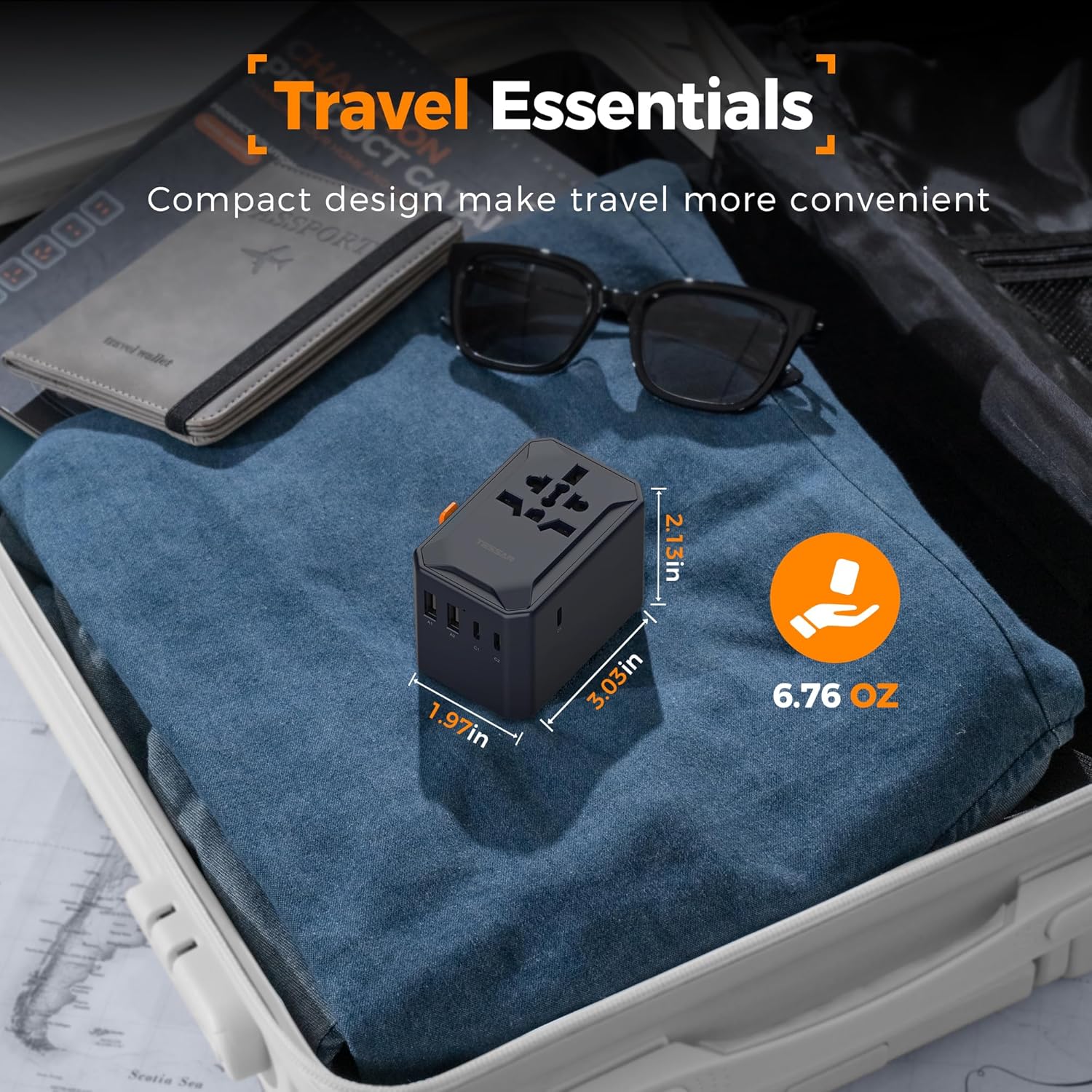 TESSAN GaN 65W Universal Travel Adapter WTA07