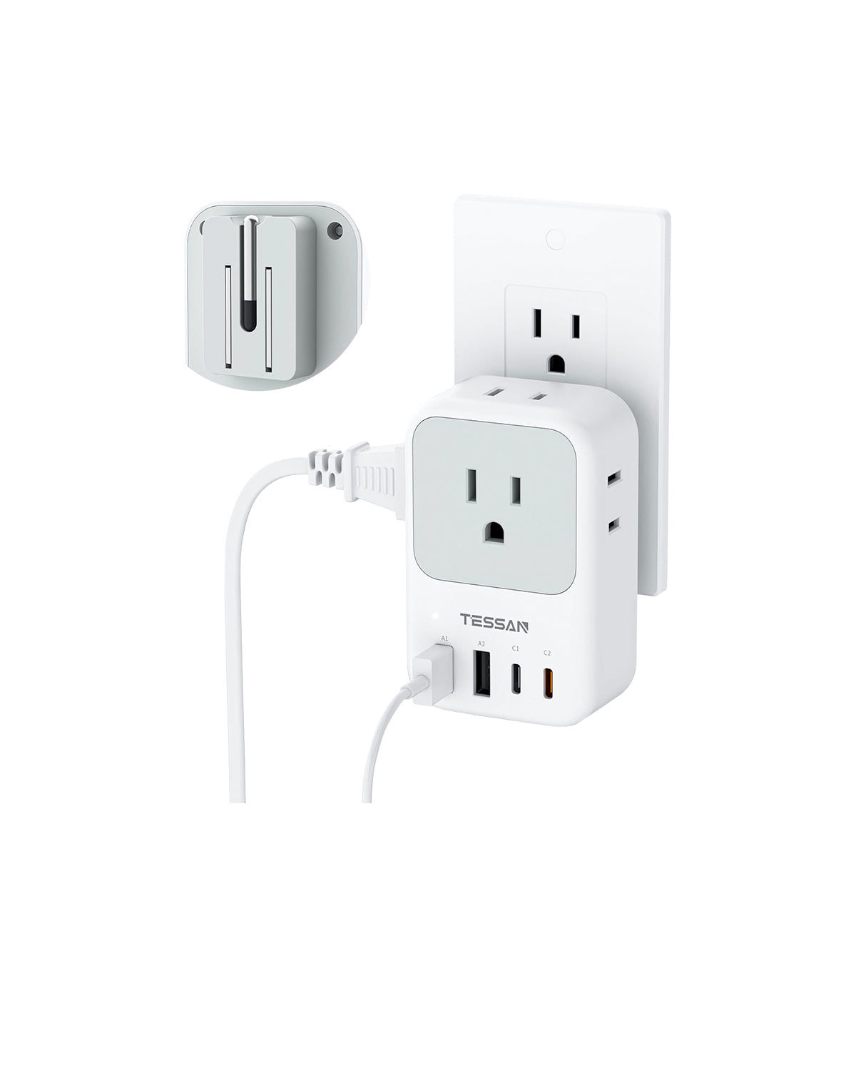 TESSAN 20W PD Foldable Wall Charger WS06