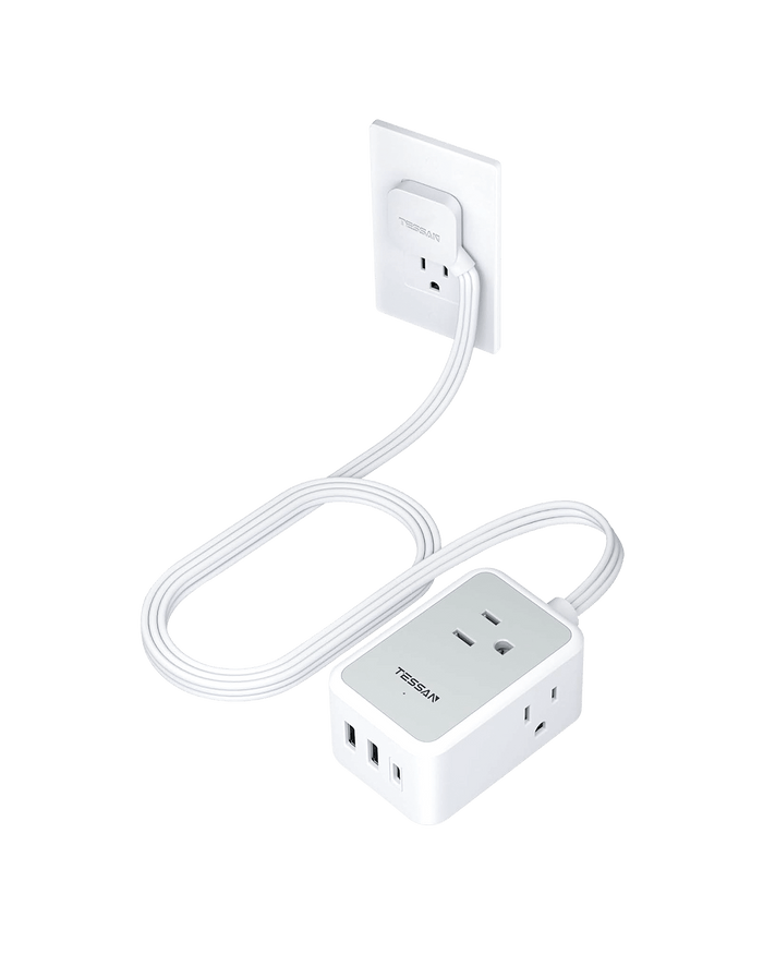 TESSAN Ultra Thin Extension Cord Power Strip 1021