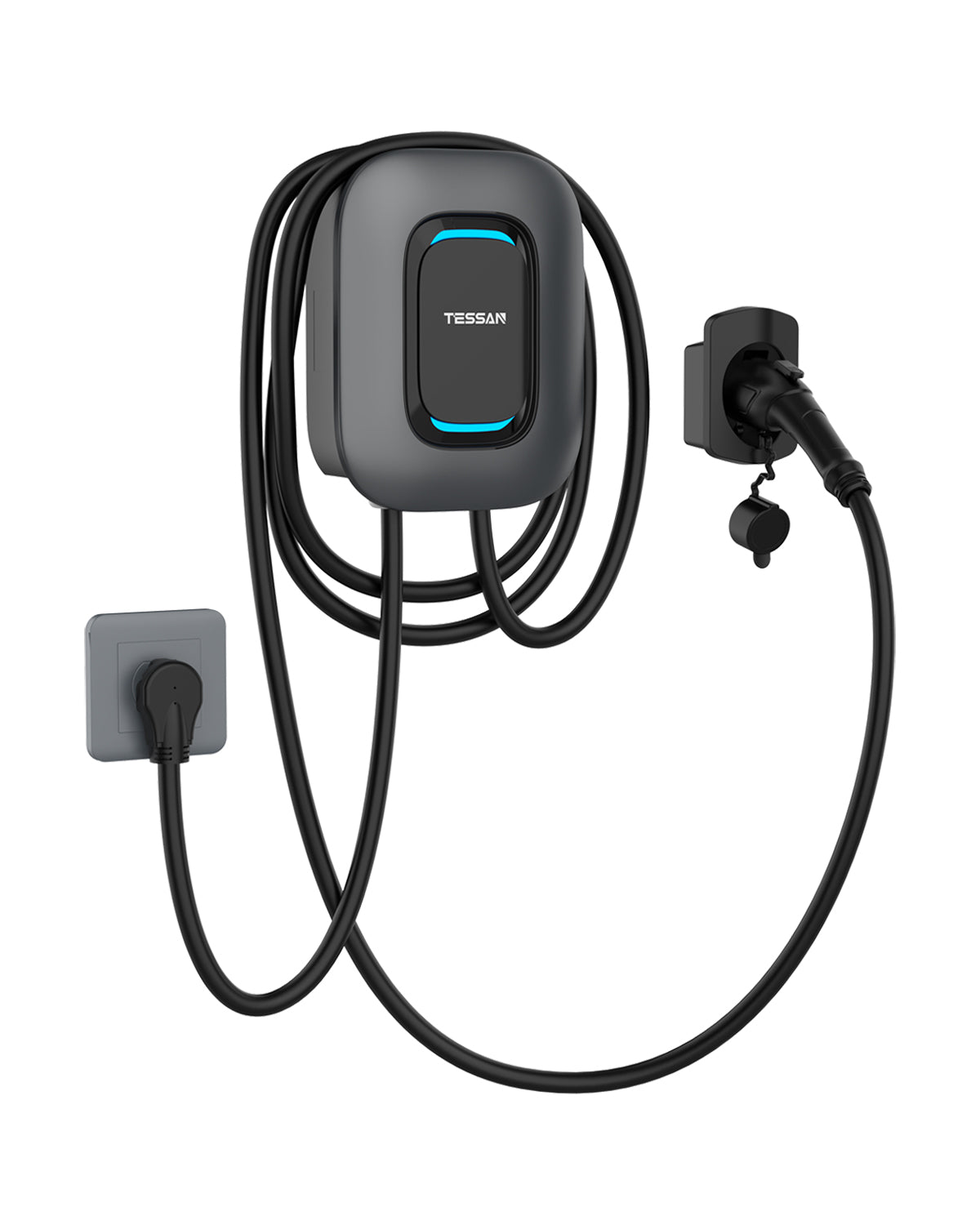 TESSAN 40A/ 240V Wall Mount Electric Vehicle Charging Station