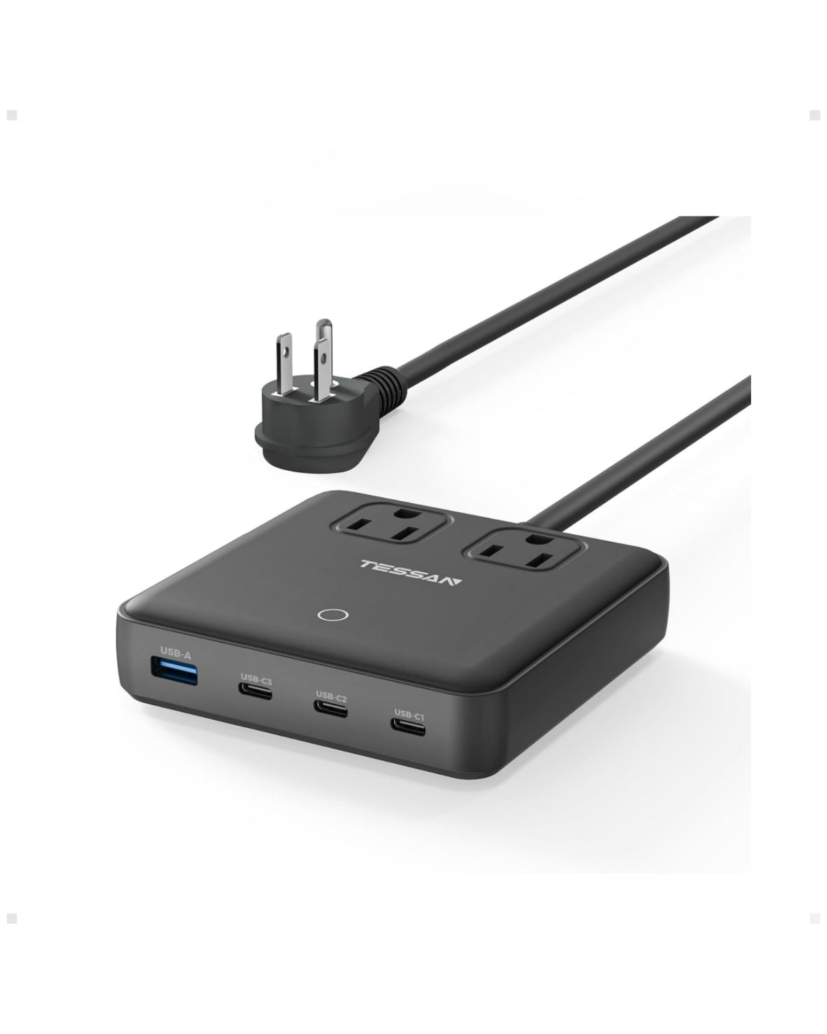 TESSAN Multiple Devices Fast Charging Station - Black