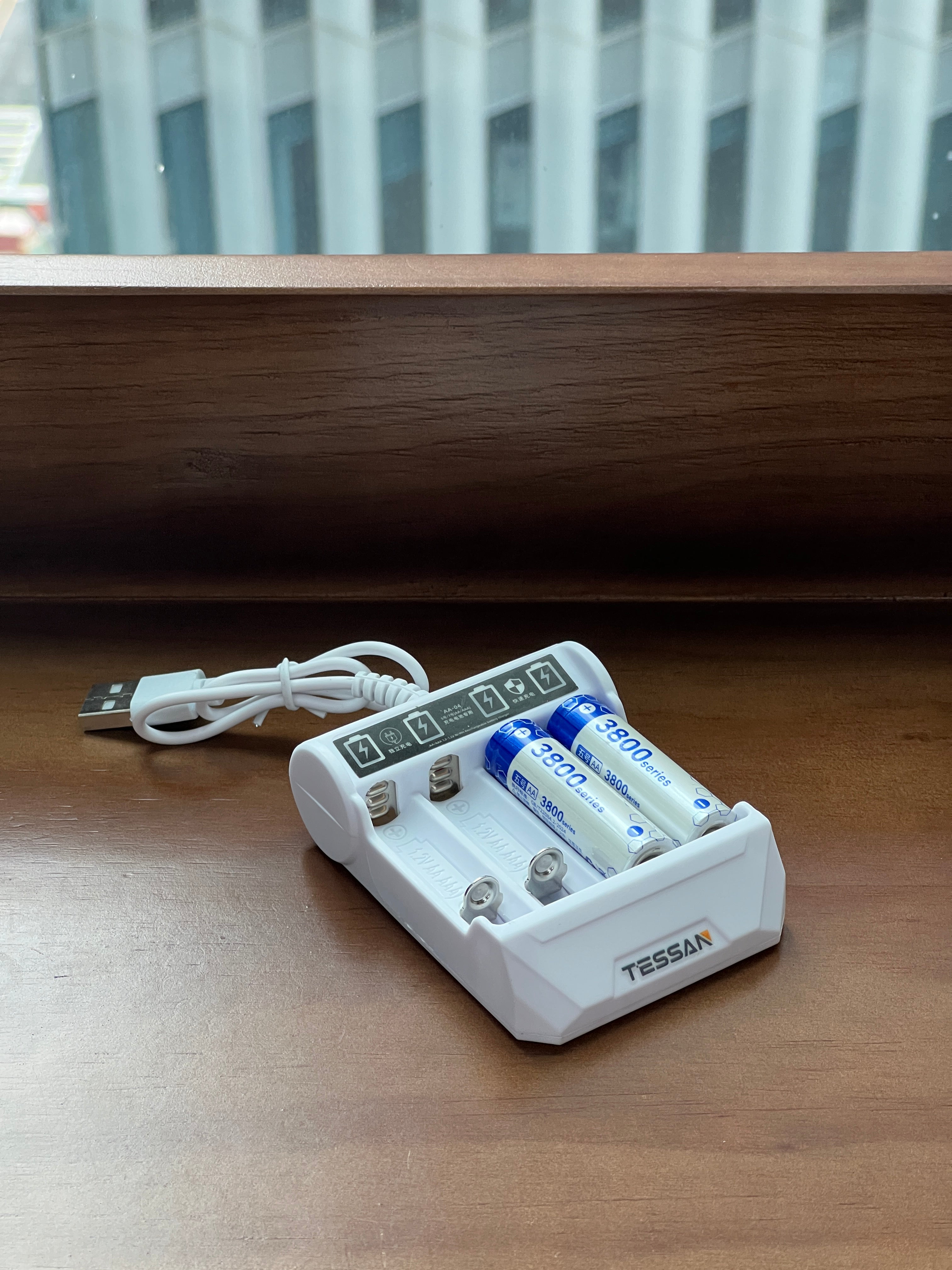 TESSAN USB Rechargeable Battery Charger for AA and AAA Batteries
