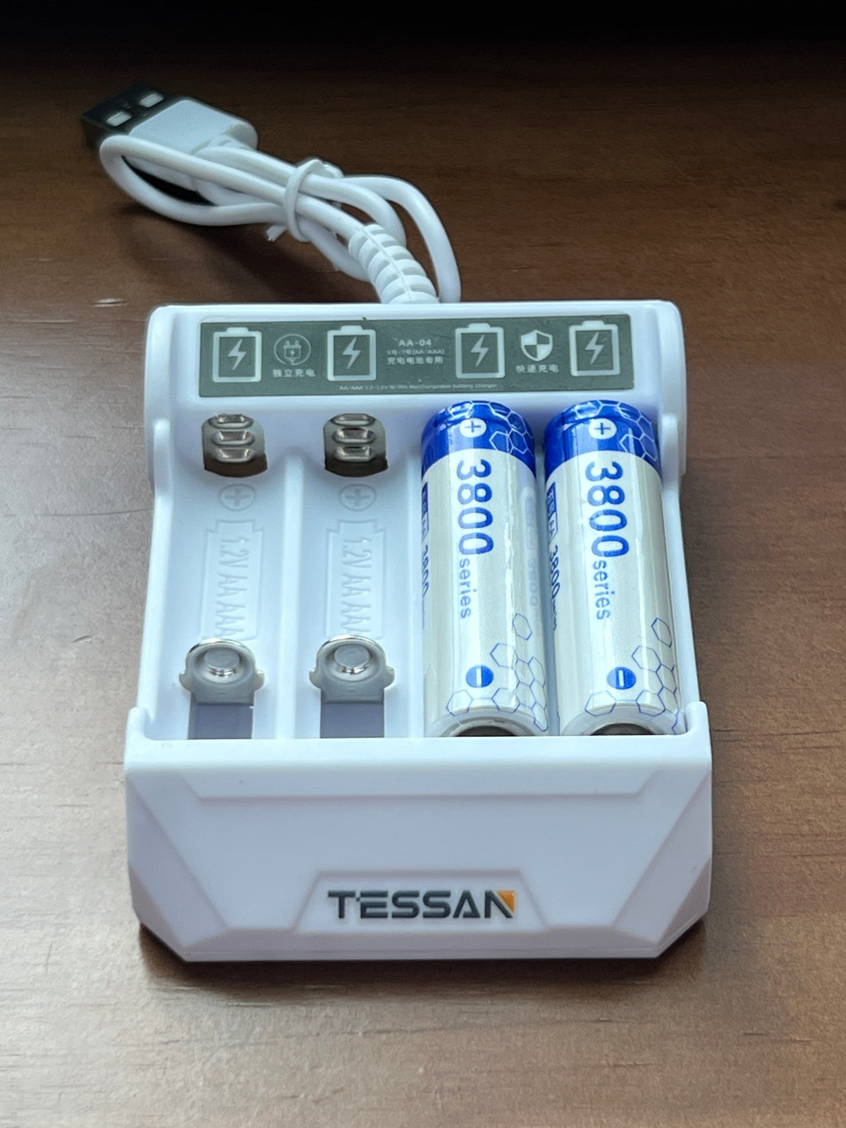 TESSAN USB Rechargeable Battery Charger for AA and AAA Batteries