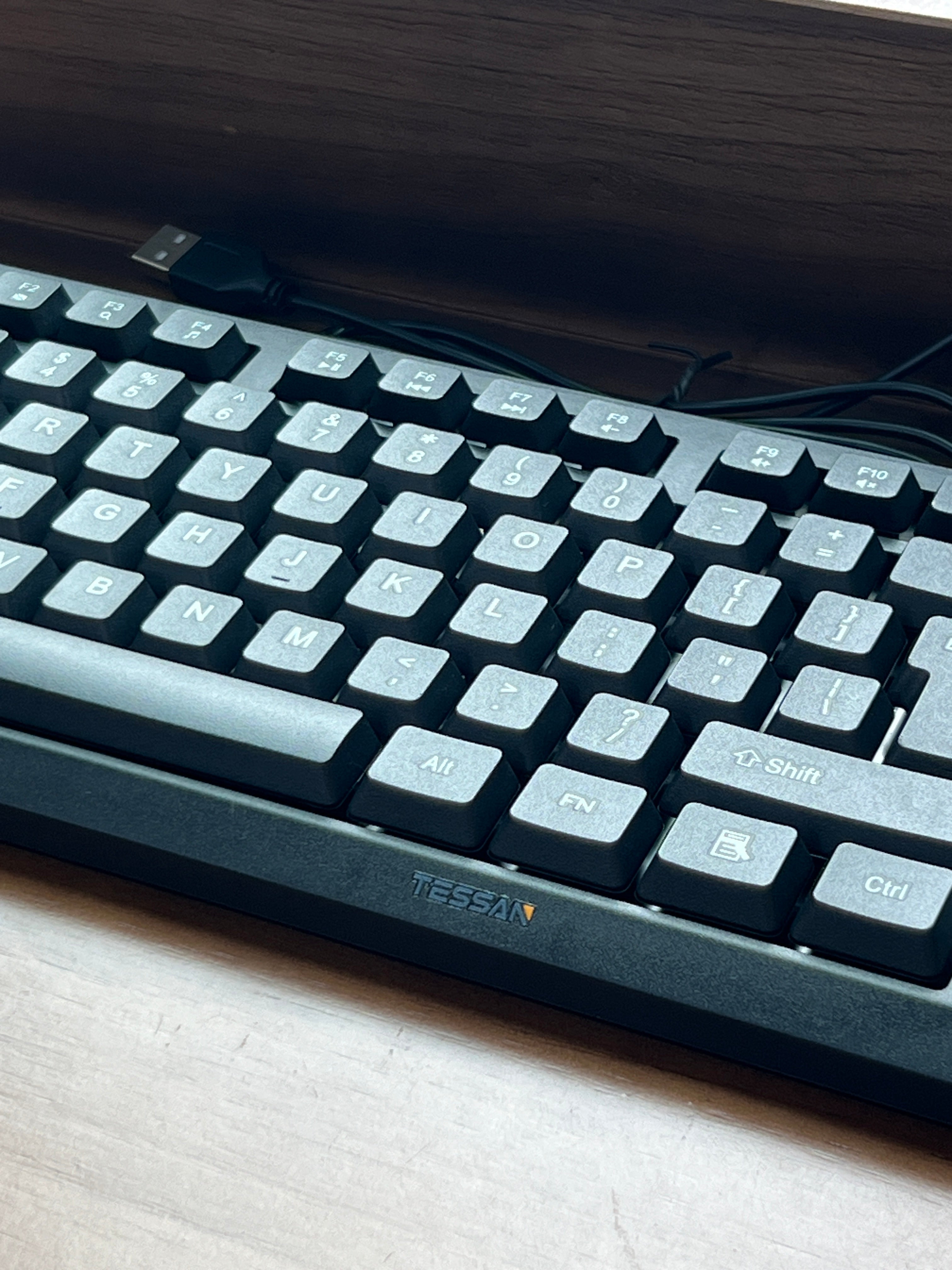 TESSAN Classic USB Wired Keyboard for Office, Desktop and Laptop Use