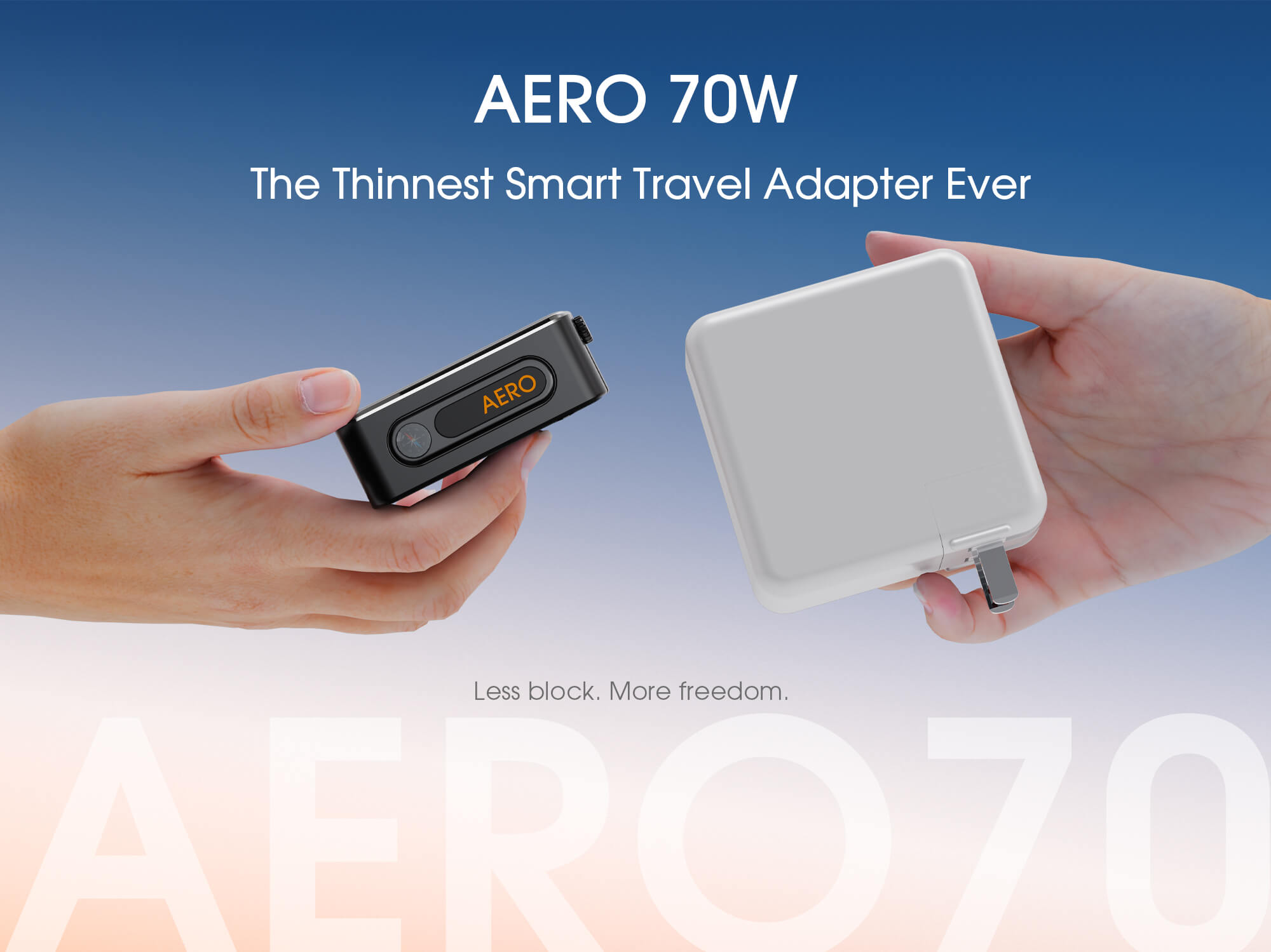 TESSAN AERO 70 Smart Travel Adapter for Global Travel