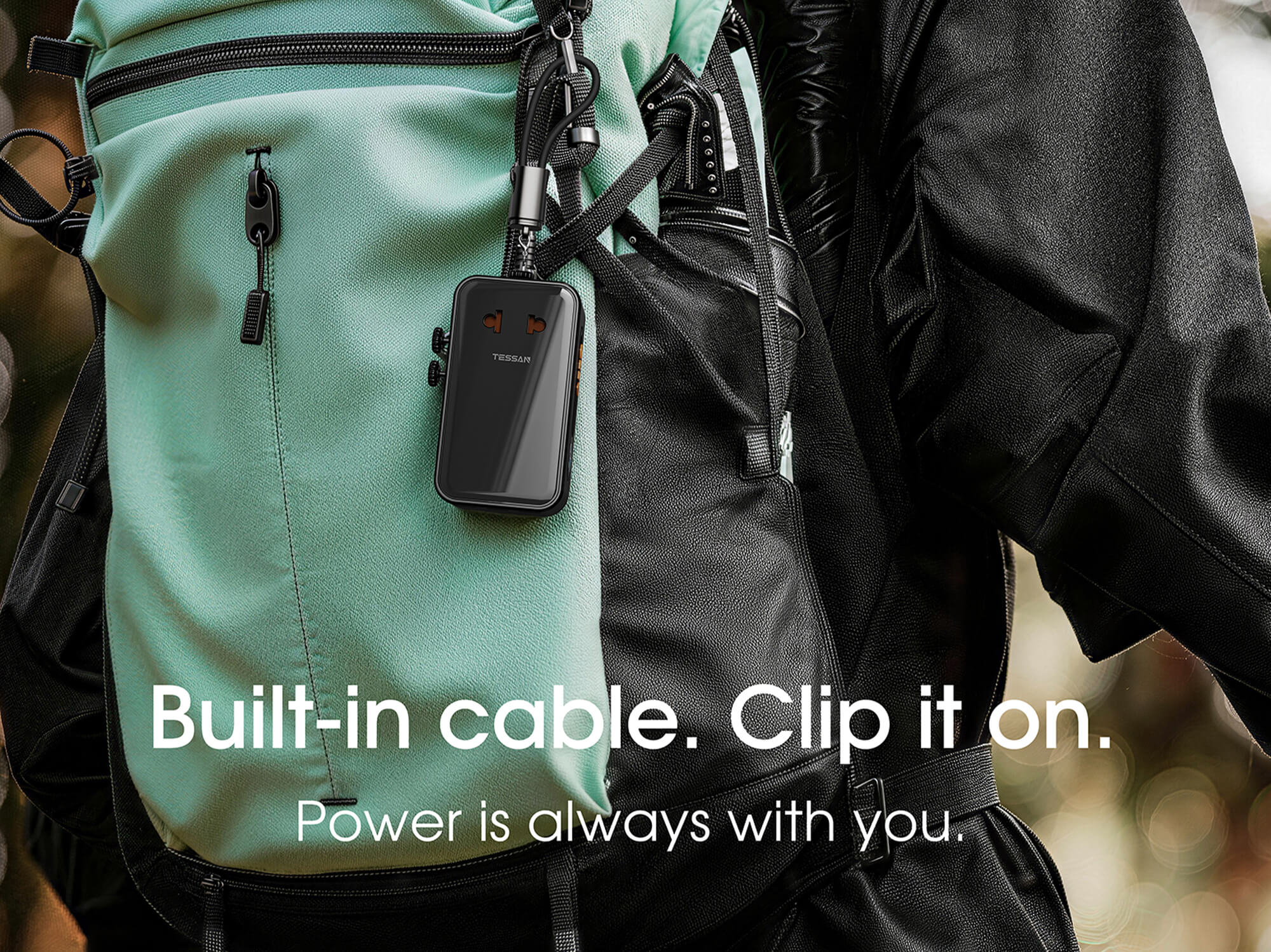 TESSAN AERO 70 Smart Travel Adapter for Global Travel