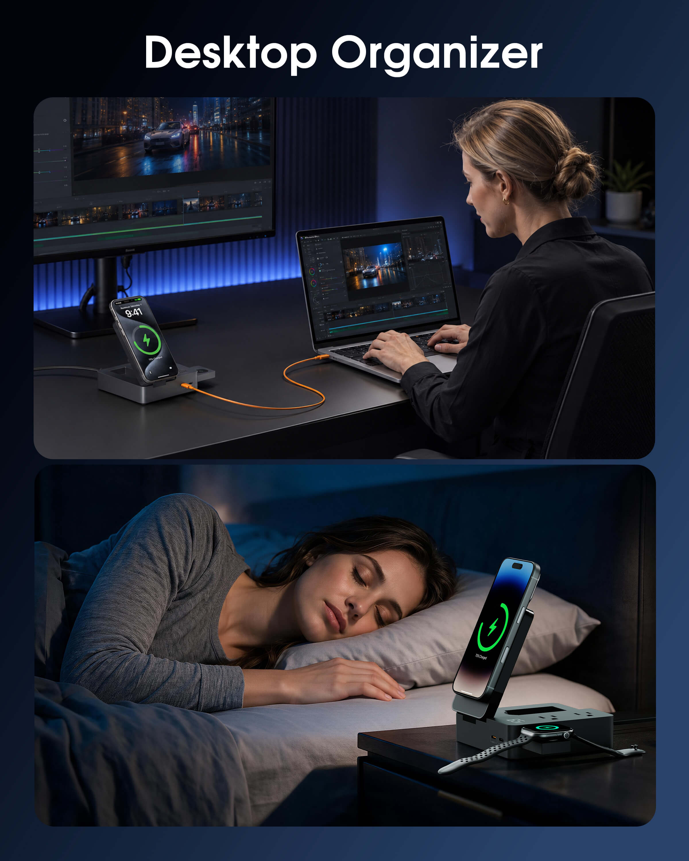 TESSAN Magic 65W 6-in-1 Desktop Charging Station