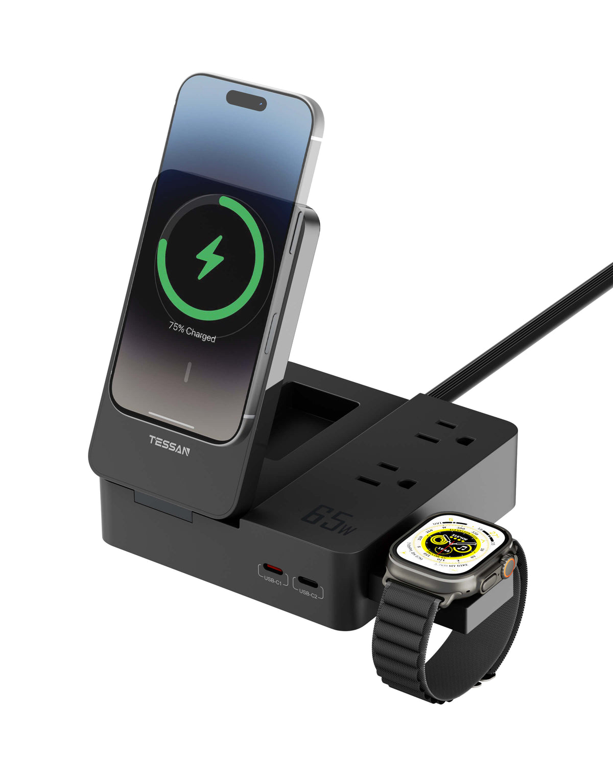 TESSAN Magic 65W 6-in-1 Desktop Charging Station