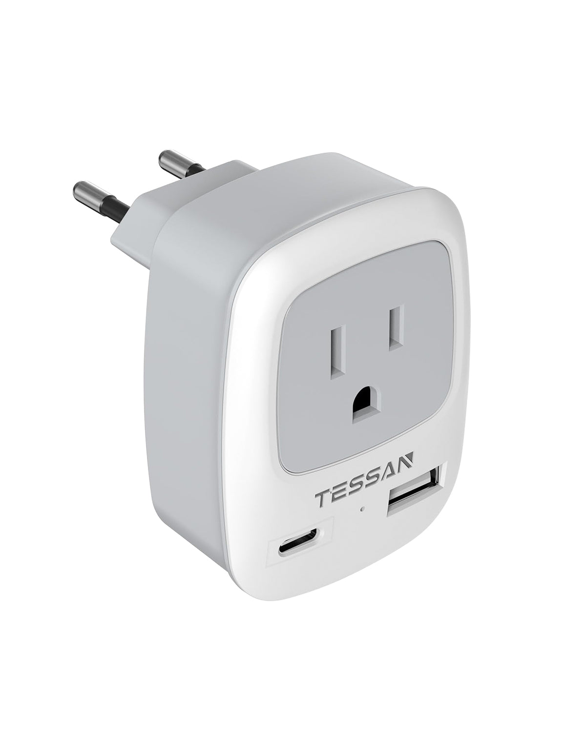 TESSAN International Power Plug with 2 USB Ports (1 USB C)