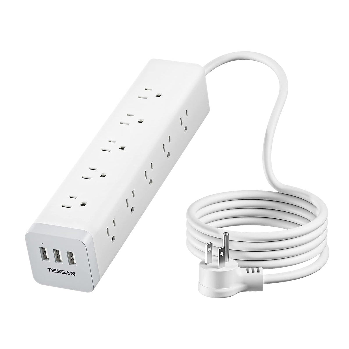TESSAN Surge Protector Power Strip with 15 Outlets and 3 USB Ports