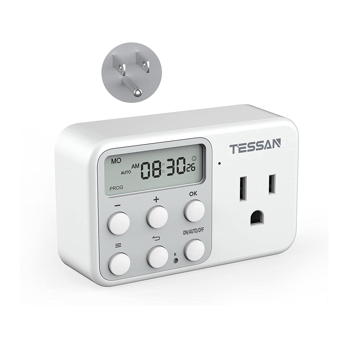 TESSAN Light Timer Plug Support 24 Hour and 7 Day Programmable
