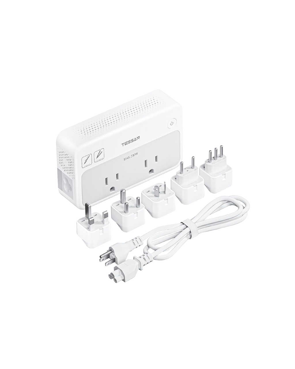 TESSAN 220V to 110V Voltage Converter(Type C/G/D/I/L) TC02