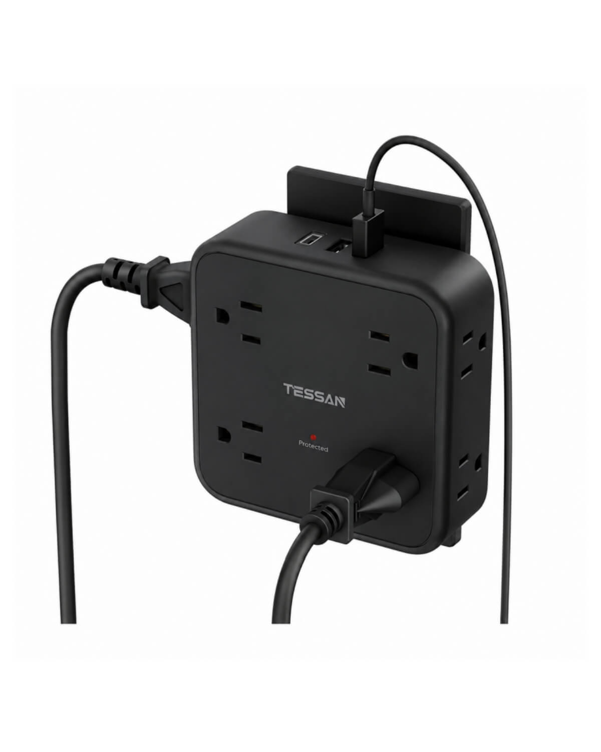 TESSAN Wall Surge Protector Plug Extender WM1026