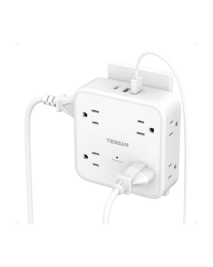 TESSAN Wall Surge Protector Plug Extender WM1026