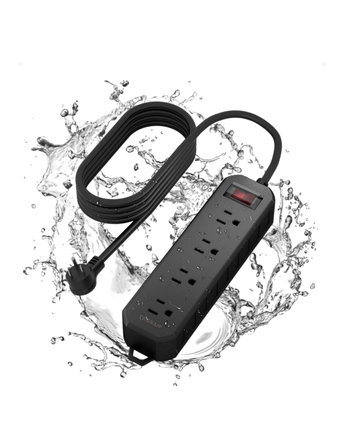 TESSAN Outdoor Weatherproof Surge Protector 1700J WP101