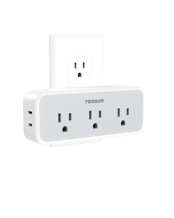 TESSAN Multi Outlet Extender, Surge Protection, Compact Design Saving Space For Other Electronics